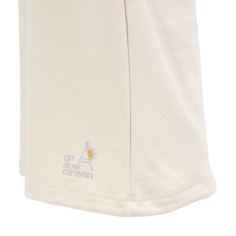 ゴースローキャラバン（GOSLOWCARAVAN）（メンズ）空紡糸裏毛 スキレットピザクマ ヘムスピンドルクルースウェットシャツ 352606 IVY