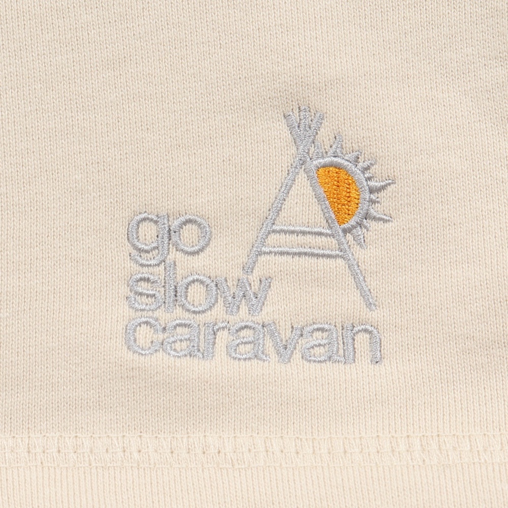 ゴースローキャラバン（GOSLOWCARAVAN）（メンズ）空紡糸裏毛 猫と麦酒 ヘムスピンドルクルースウェットシャツ 352608 IVY