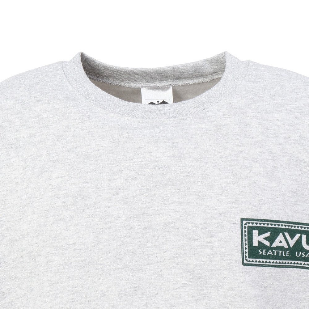 KAVU（KAVU）（メンズ）スタンプスウェット トレーナー 19822335 アッシュ