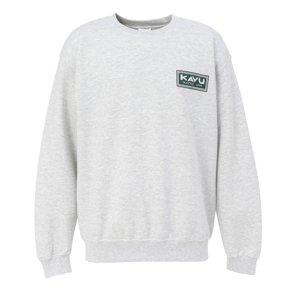 カブー(KAVU)スタンプスウェット トレーナー 19822335 アッシュ(Men’s) カブー（KAVU）（メンズ）スタンプスウェット トレーナー 19822335