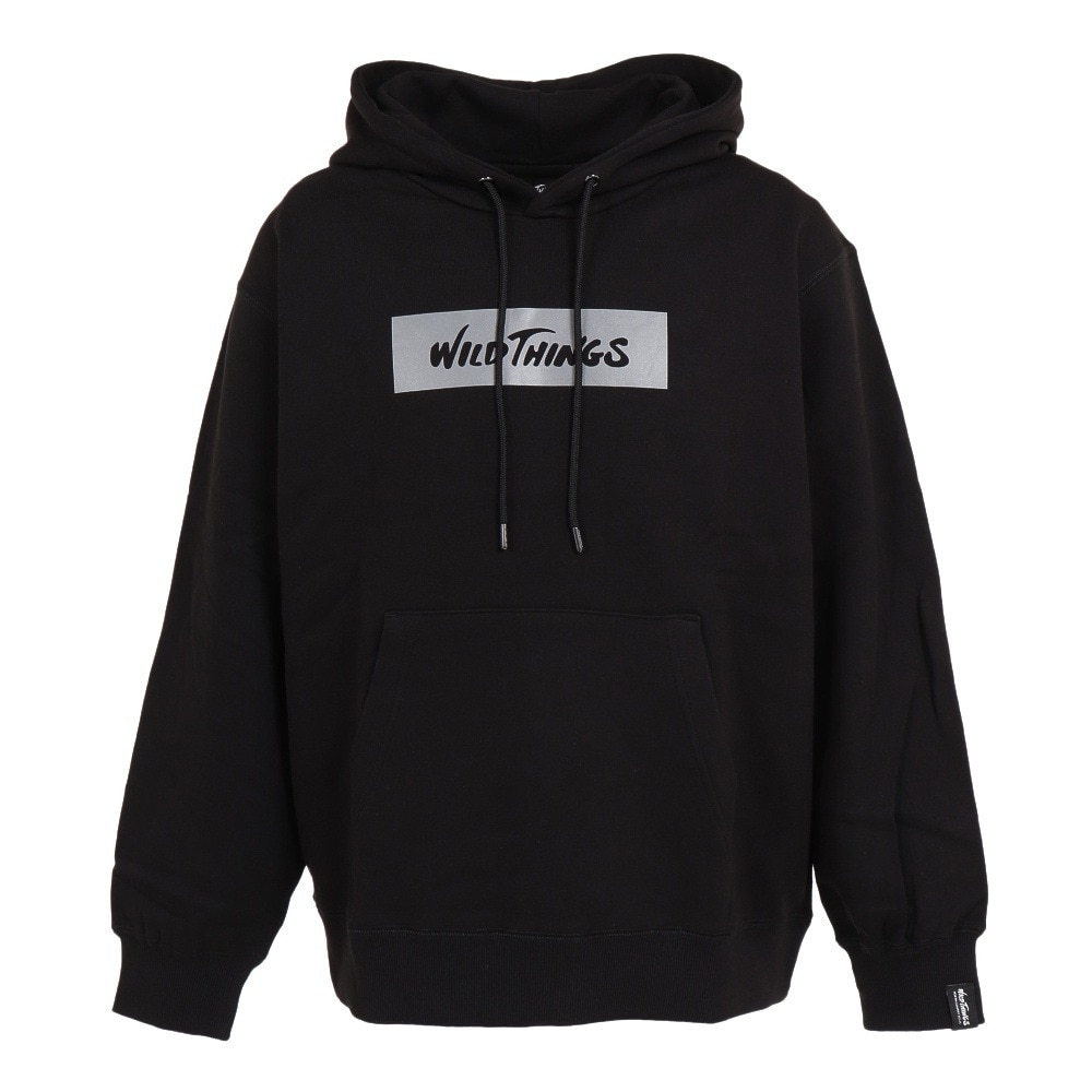 ワイルドシングス（WILD THINGS）（メンズ）スウェット パーカー SWEAT HOODY WT22135IS-BLACK