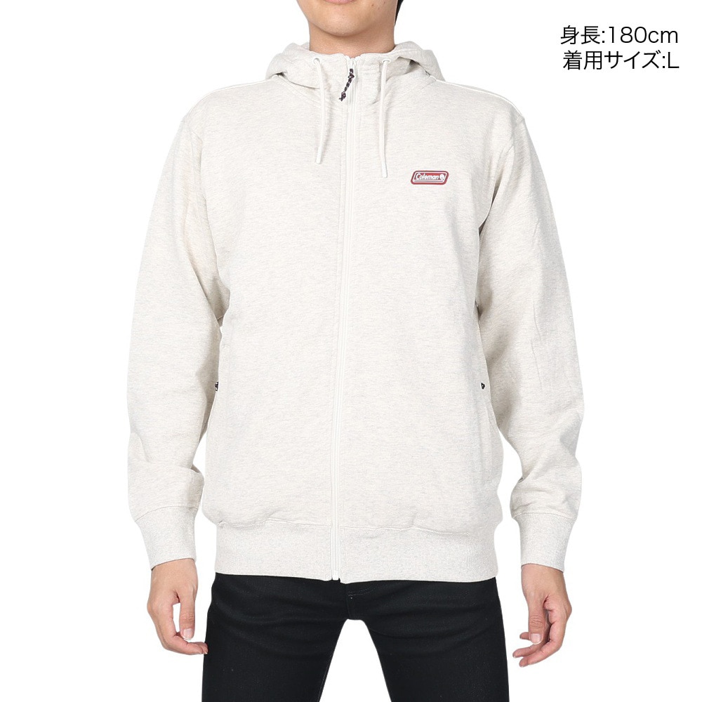 コールマン（Coleman）（メンズ）スウェット パーカー バックプリント ジップパーカー C6220AL OTM キナリ オーガニックコットン100％