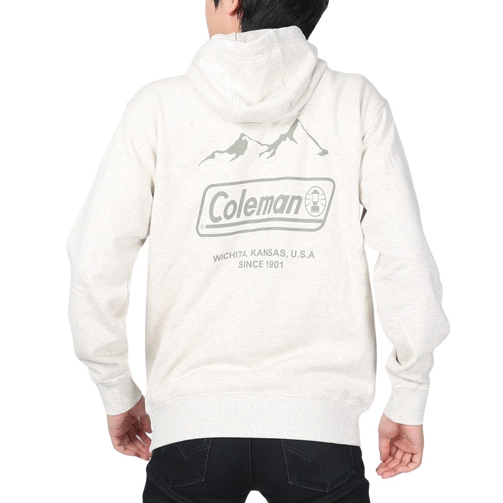 コールマン（Coleman）（メンズ）スウェット パーカー バックプリント ジップパーカー C6220AL OTM キナリ オーガニックコットン100％
