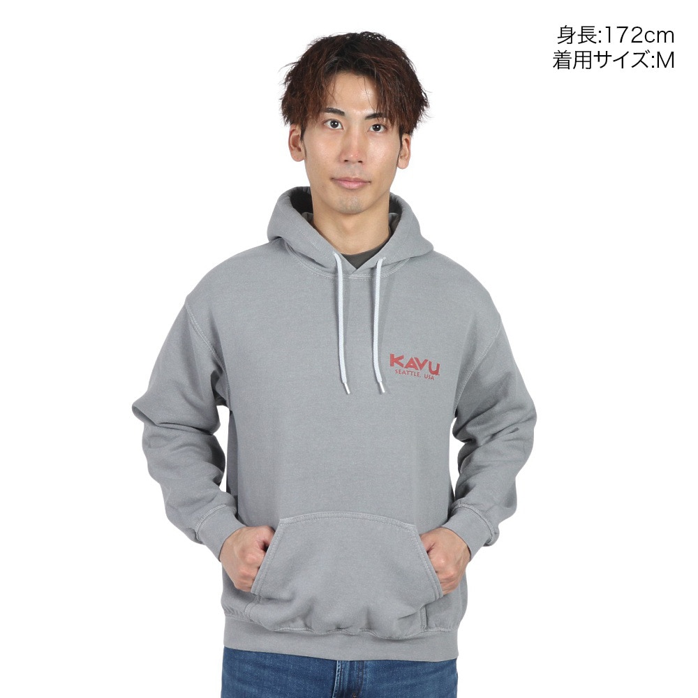 カブー（KAVU）（メンズ）サークルロゴパーカ 19821931 GRY パーカー