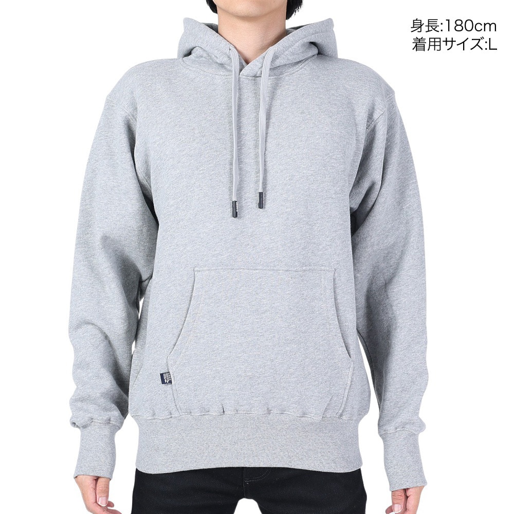 クリフメイヤー（KRIFF MAYER）（メンズ）スウェット 裏起毛 パーカー フードロゴ 2323103-15 GRAY グレー 綿100 ほどよい厚地