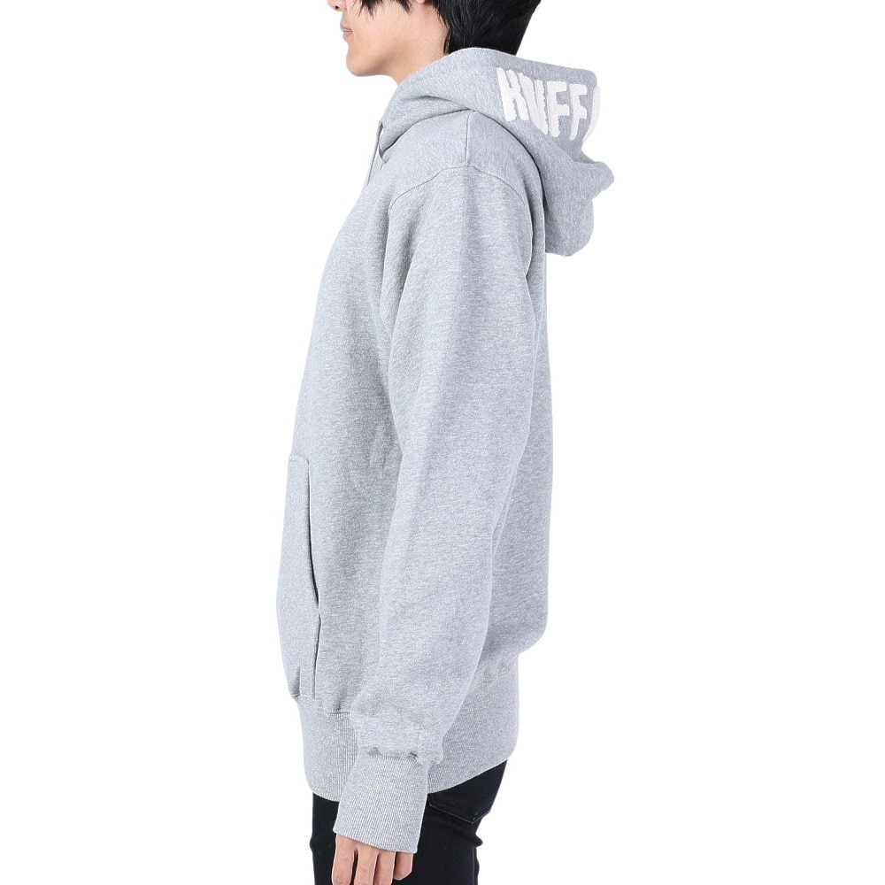 クリフメイヤー（KRIFF MAYER）（メンズ）スウェット 裏起毛 パーカー フードロゴ 2323103-15 GRAY グレー 綿100 ほどよい厚地