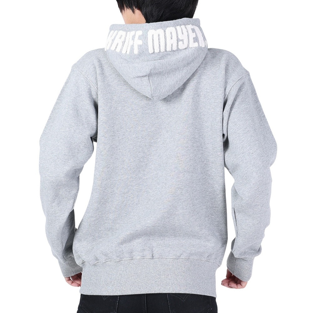 クリフメイヤー（KRIFF MAYER）（メンズ）スウェット 裏起毛 パーカー フードロゴ 2323103-15 GRAY グレー 綿100 ほどよい厚地
