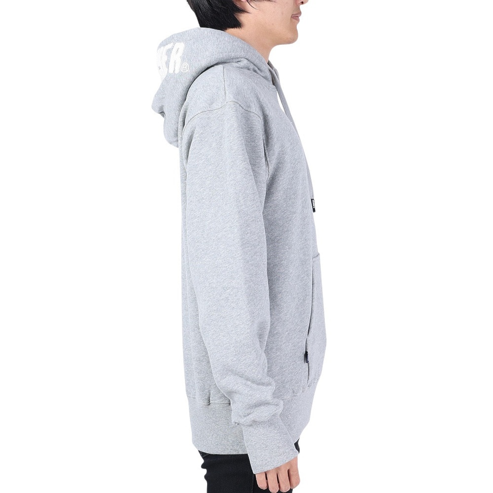 クリフメイヤー（KRIFF MAYER）（メンズ）スウェット 裏起毛 パーカー フードロゴ 2323103-15 GRAY グレー 綿100 ほどよい厚地