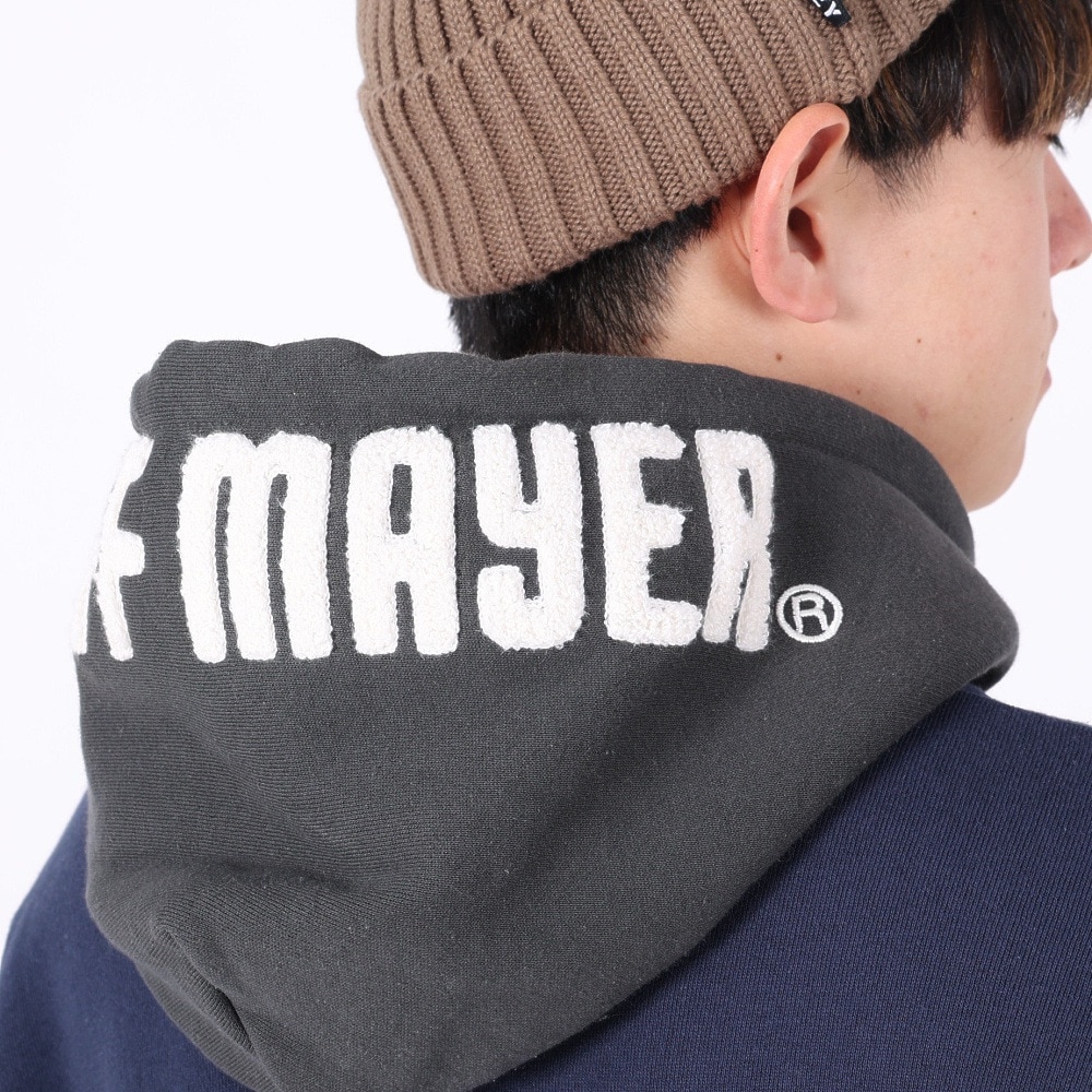 クリフメイヤー（KRIFF MAYER）（メンズ）スウェット 裏起毛 パーカー フードロゴ 2323103-90 MULTI-COL マルチカラー 綿100 ほどよい厚地