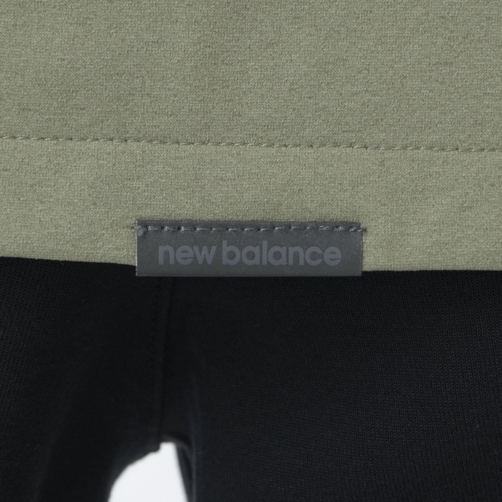 ニューバランス（new balance）（メンズ）パーカー MT1996 フルジップ フーディ AMJ45012 DEK カーキ 吸汗速乾 4wayストレッチ UPF40+