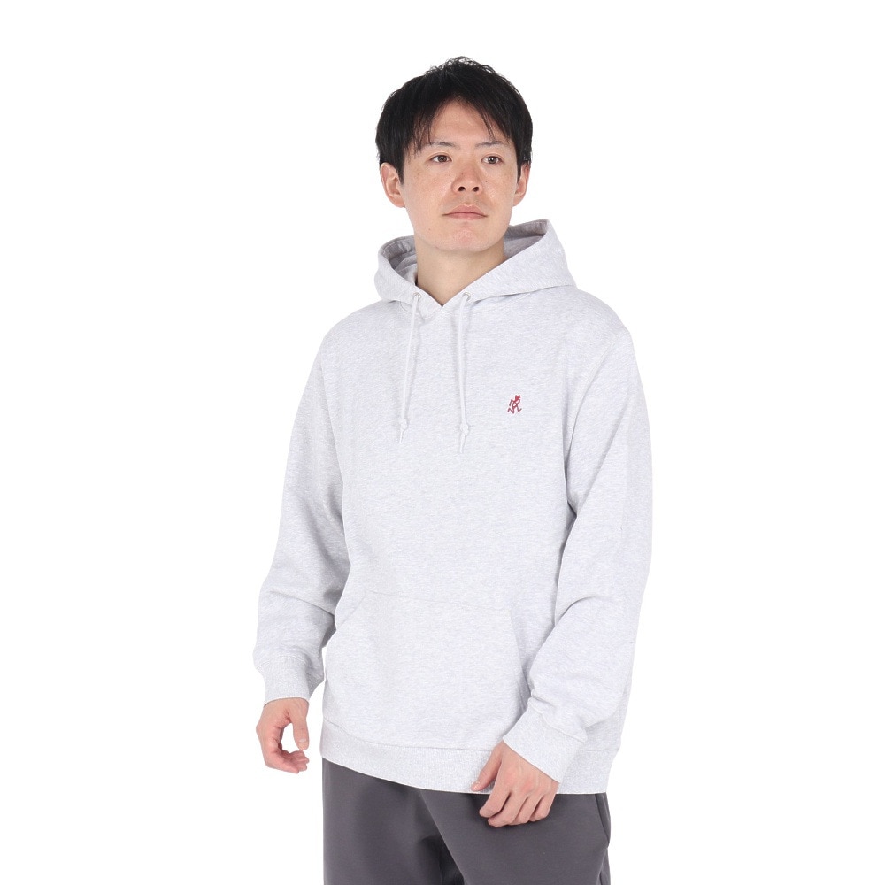 グラミチ（Gramicci）（メンズ、レディース）ワンポイント フーディー スウェットシャツ G303-FT-GREY HEATHER パーカー