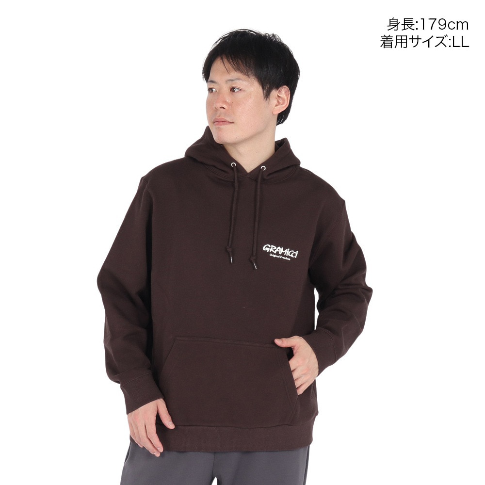 グラミチ（Gramicci）（メンズ、レディース）オリジナル フリーダム フーディー スウェットシャツ G4FU-J113-DARK BROWN パーカー