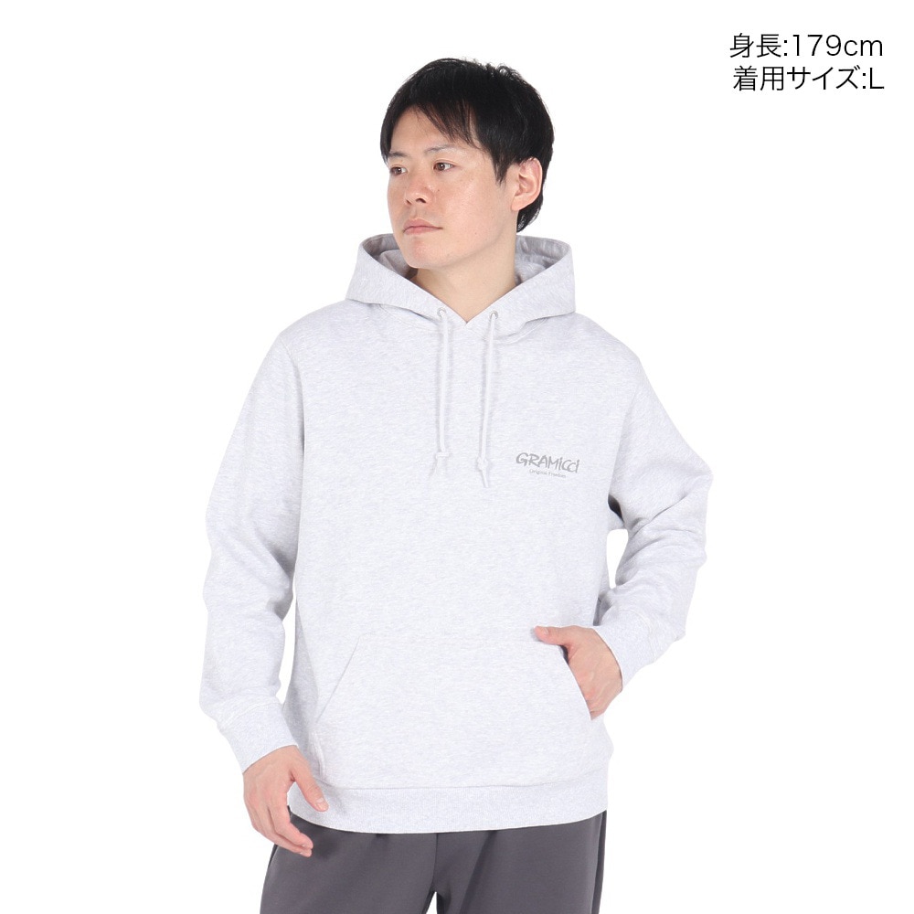 グラミチ（Gramicci）（メンズ、レディース）オリジナル フリーダム フーディー スウェットシャツ G4FU-J113-GREY HEATHER パーカー