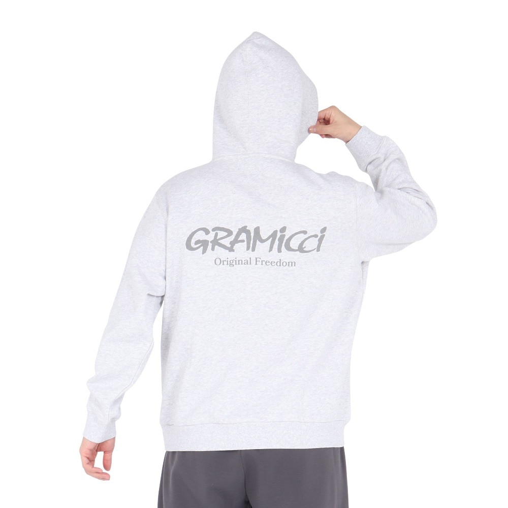 グラミチ（Gramicci）（メンズ、レディース）オリジナル フリーダム フーディー スウェットシャツ G4FU-J113-GREY HEATHER パーカー