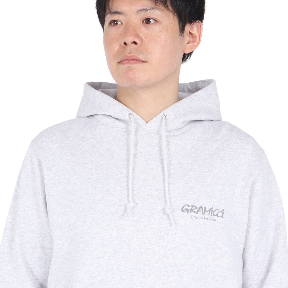グラミチ（Gramicci）（メンズ、レディース）オリジナル フリーダム フーディー スウェットシャツ G4FU-J113-GREY HEATHER パーカー