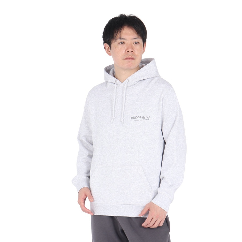 グラミチ（Gramicci）（メンズ、レディース）オリジナル フリーダム フーディー スウェットシャツ G4FU-J113-GREY HEATHER パーカー