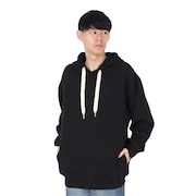 (メンズ)空紡糸裏毛 WIDEスピンドルPKTフーディー 332601 BLK