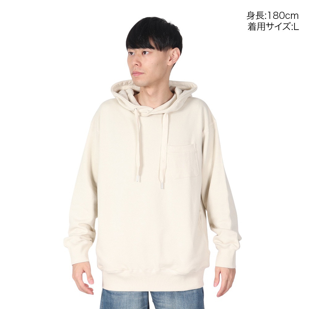 ゴースローキャラバン（GOSLOWCARAVAN）（メンズ）空紡糸裏毛 WIDEスピンドルPKTフーディー 332601 IVY