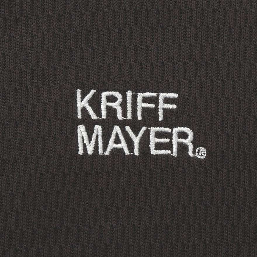 クリフメイヤー（KRIFF MAYER）（メンズ）ハニカムワッフルジップパーカー 2517819:17:CHARCOAL