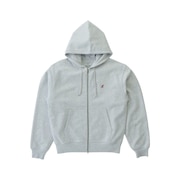 (メンズ)ワンポイント ジップ フーディー スウェット G310-FT-HEATHER ASH