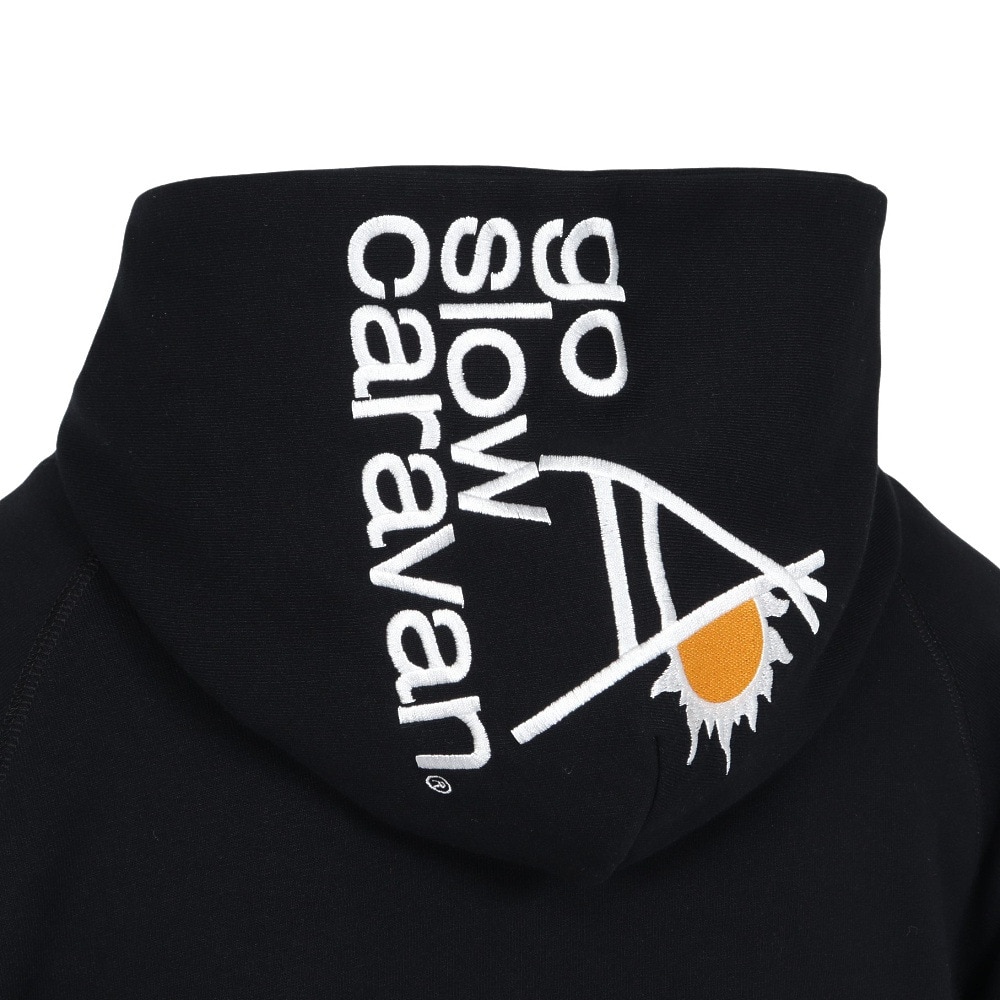 ゴースローキャラバン（GOSLOWCARAVAN）（メンズ）刺繍 プルオーバー パーカー 352601 BLK