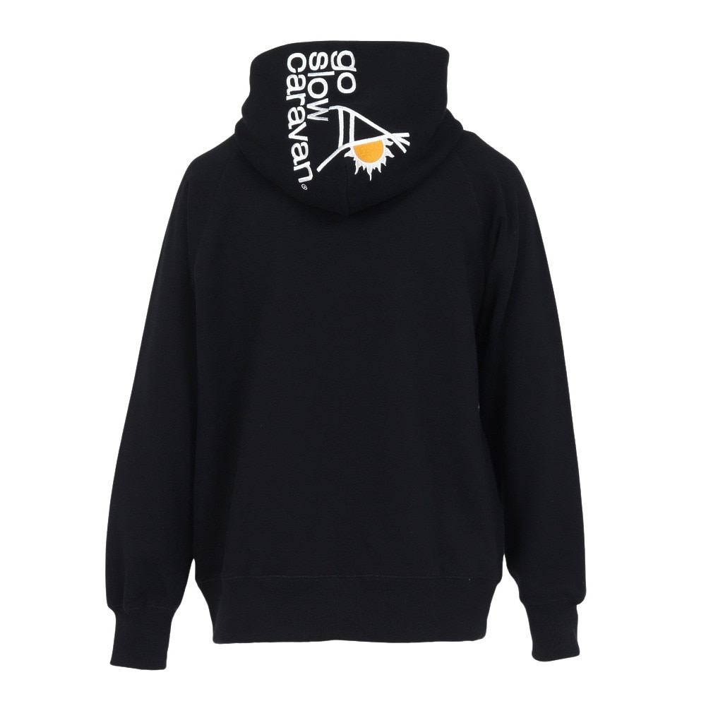 ゴースローキャラバン（GOSLOWCARAVAN）（メンズ）刺繍 プルオーバー パーカー 352601 BLK