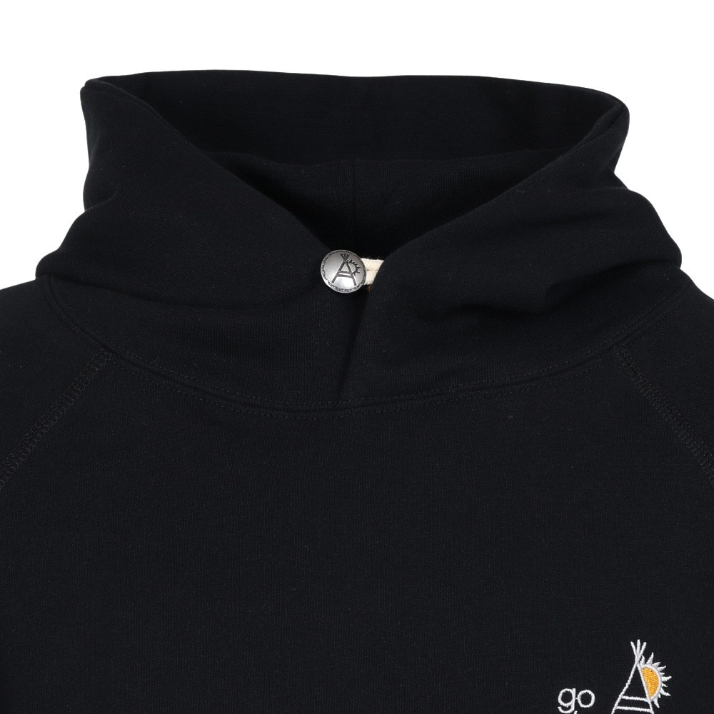 ゴースローキャラバン（GOSLOWCARAVAN）（メンズ）刺繍 プルオーバー パーカー 352601 BLK