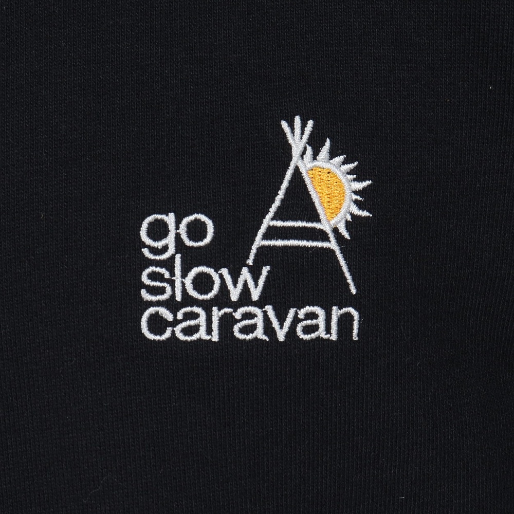 ゴースローキャラバン（GOSLOWCARAVAN）（メンズ）刺繍 プルオーバー パーカー 352601 BLK