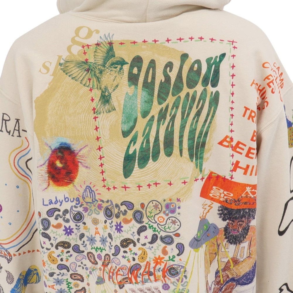 ゴースローキャラバン（GOSLOWCARAVAN）（メンズ）空紡糸裏毛 落描き