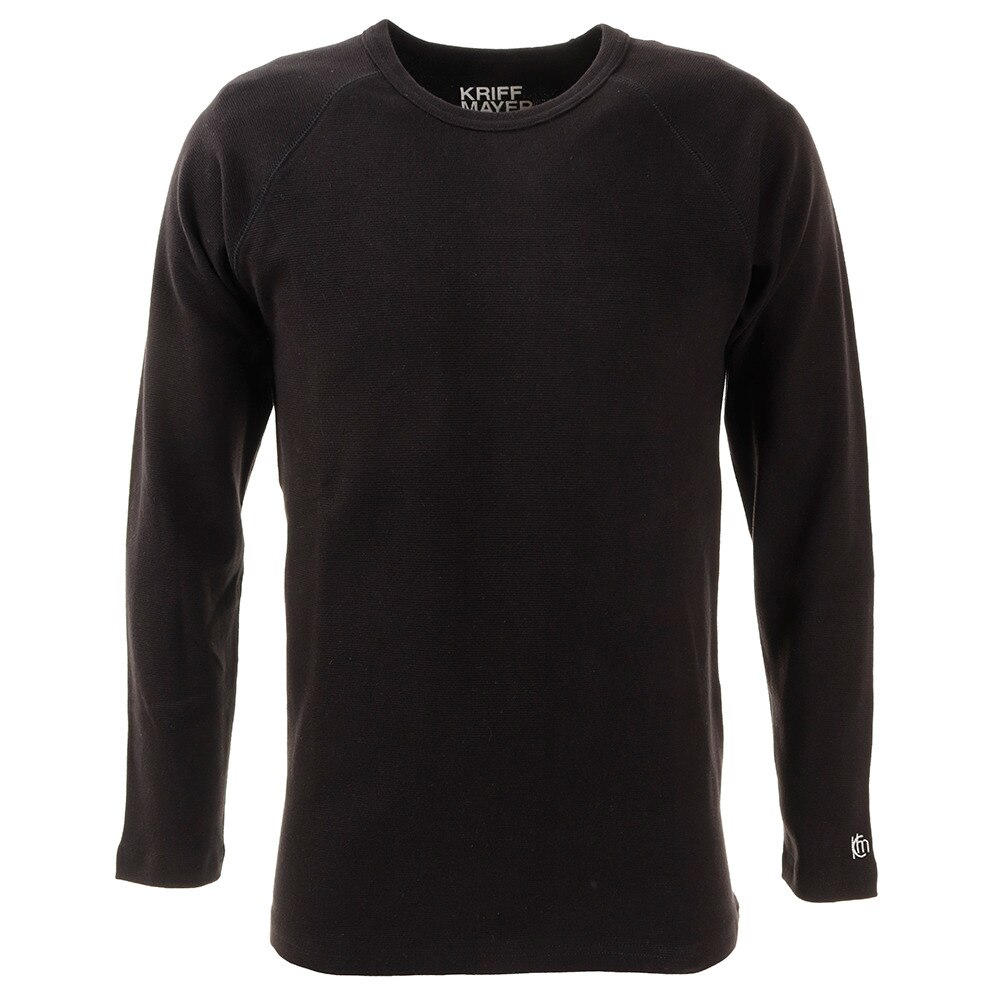  Tシャツ メンズ 長袖 スーパーヘビーリップル 1947202-19:BLACK