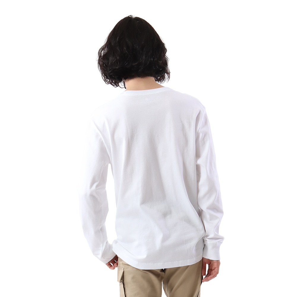 ヘインズ（Hanes）（メンズ）PERFECT WEIGHT 長袖ポケットTシャツ HM4-U101 010