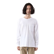 ヘインズ（Hanes）（メンズ）PERFECT WEIGHT 長袖ポケットTシャツ HM4-U101 010