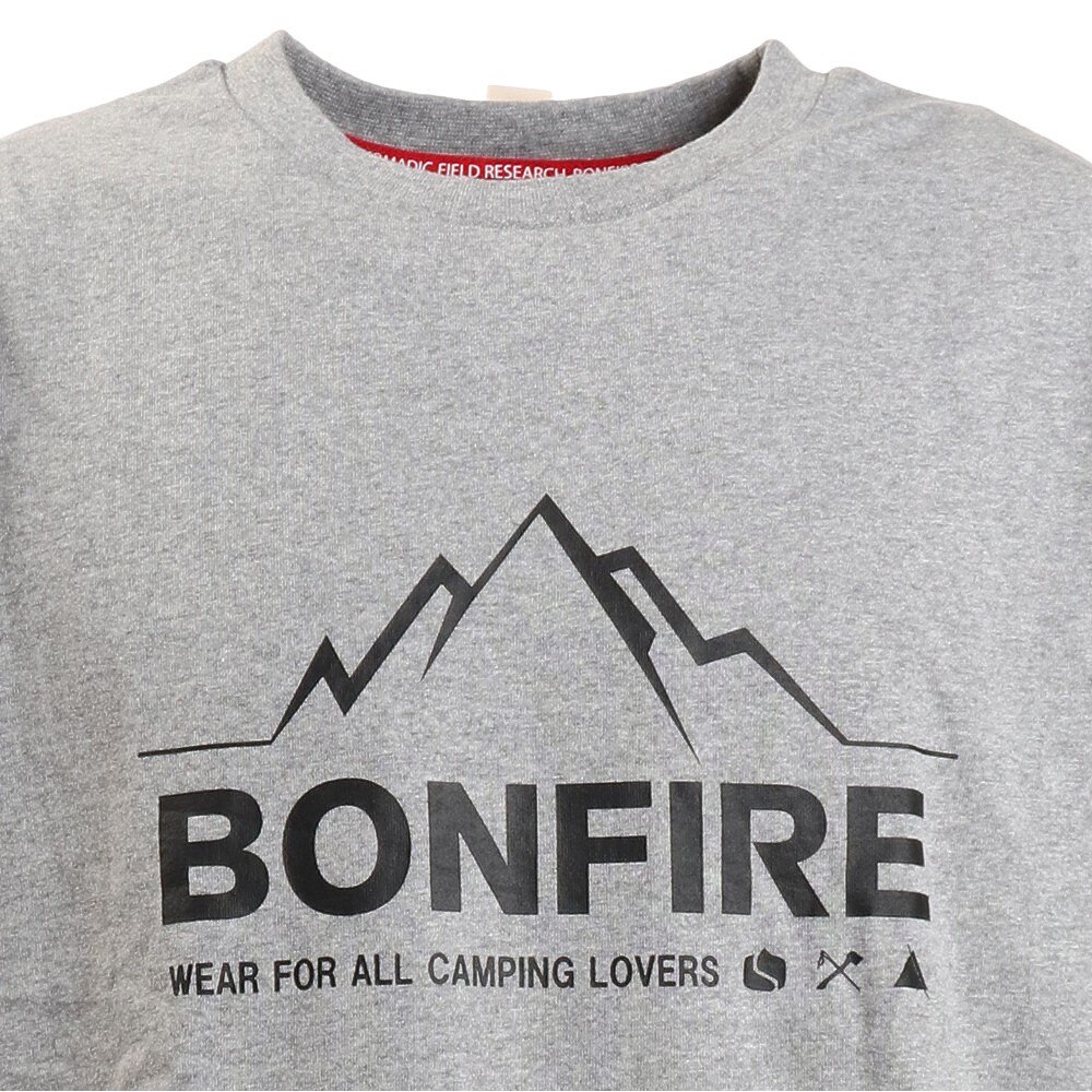 ボンファイア（Bonfire）（メンズ）長袖Tシャツ MOUNTAIN 50BNF1FCD2204 GRY アウトドア・キャンプ用品はエルブレス