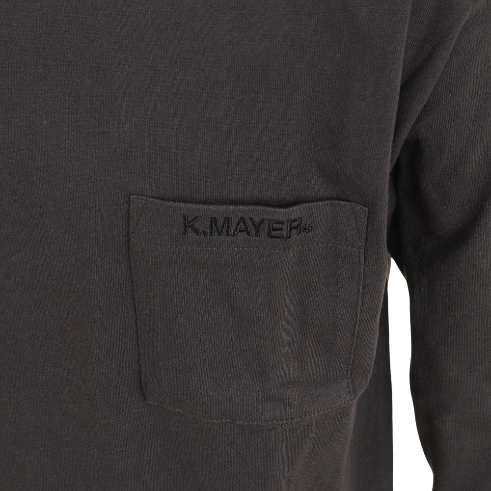 クリフメイヤー（KRIFF MAYER）（メンズ）抗菌ロゴポケロンT WWC チャコール 2137200-17:CHARCOAL 長袖ティーシャツ トップス カジュアル バックプリント
