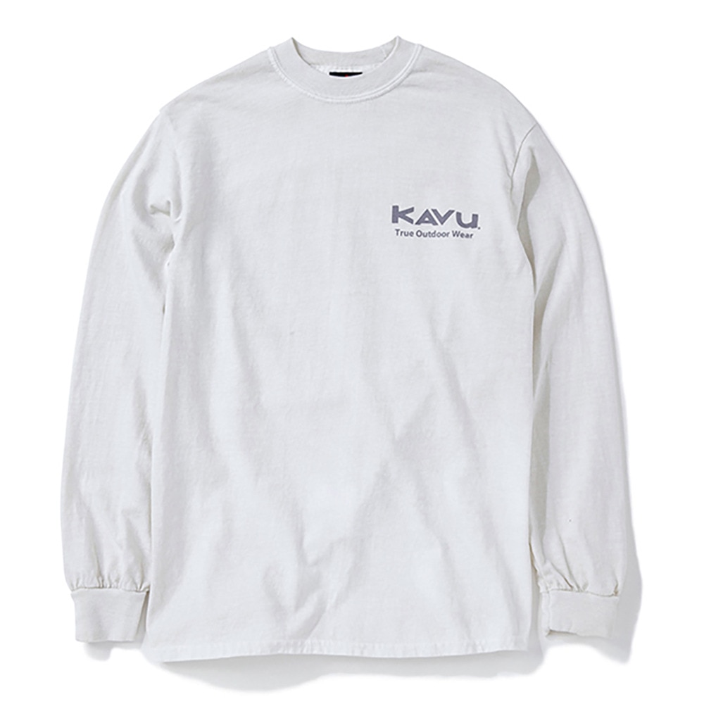 カブー（KAVU）（メンズ）ワシントンマップ ロングスリーブTシャツ 長袖 19821714 IVR アイボリー