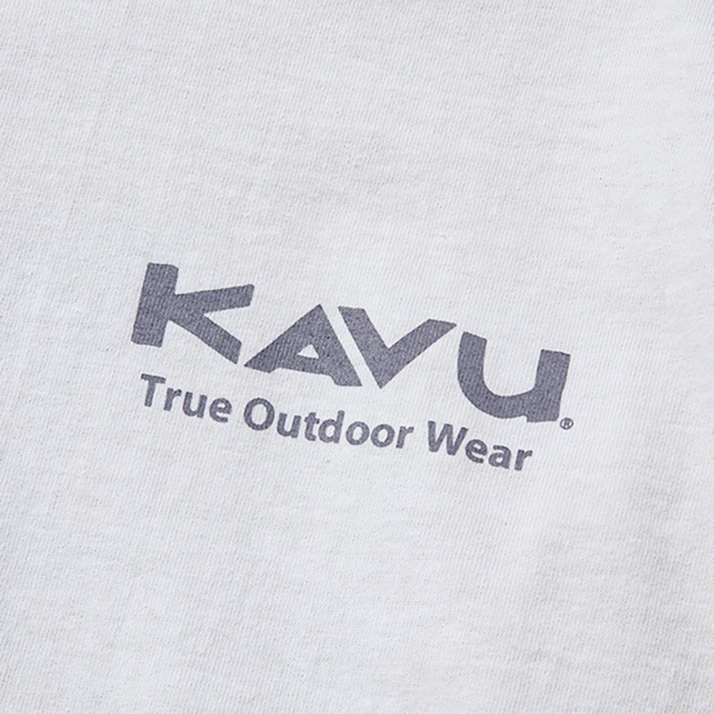 カブー（KAVU）（メンズ）ワシントンマップ ロングスリーブTシャツ 長袖 19821714 IVR アイボリー