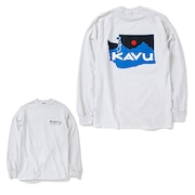 カブー（KAVU）（メンズ）ワシントンマップ ロングスリーブTシャツ 長袖 19821714 IVR アイボリー