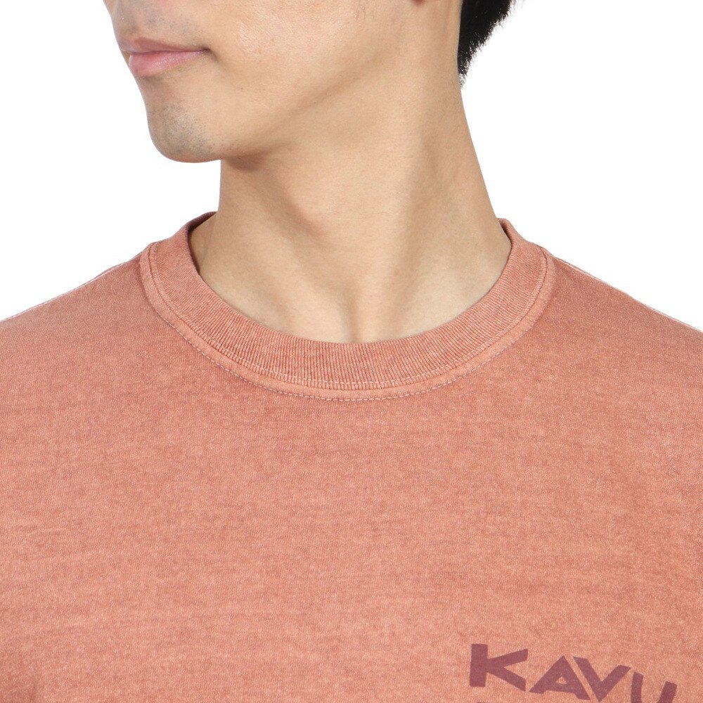 カブー（KAVU）（メンズ）ワシントンマップ ロングスリーブTシャツ 長袖 19821714 ORG オレンジ
