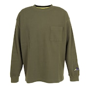 (メンズ)長袖Tシャツ ロンT MT1996 ワッフルTシャツ JMTL2065DRC グリーン 通気性 速乾 アクティブウェア