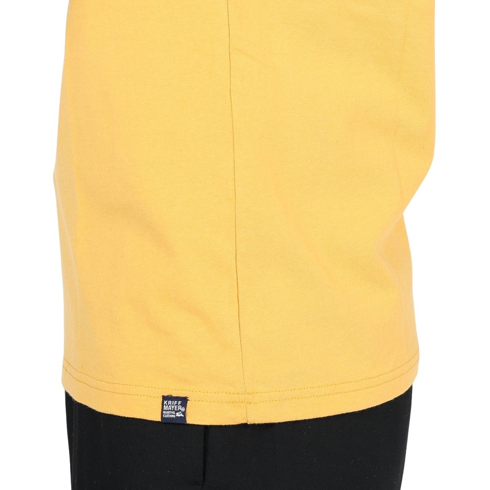 クリフメイヤー（KRIFF MAYER）（メンズ）長袖Tシャツ ロンT キャンプラビットロンT 釣り 2233101-55:YELLOW イエロー 春 トップス ワンポイント