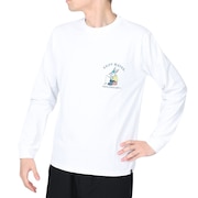 クリフメイヤー（KRIFF MAYER）（メンズ）長袖Tシャツ ロンT キャンプラビットロンT 釣り 2233101-5:OFF ホワイト 春 トップス ワンポイント