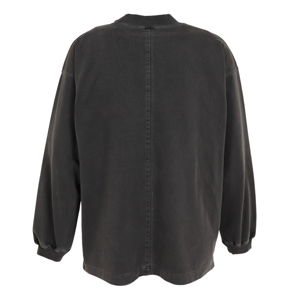 クリフメイヤー（KRIFF MAYER）（メンズ）長袖Tシャツ ロンT ピグメント 胸ポケットタフロンT 2233108-17:CHARCOAL チャコール 春 トップス モックネック 綿100