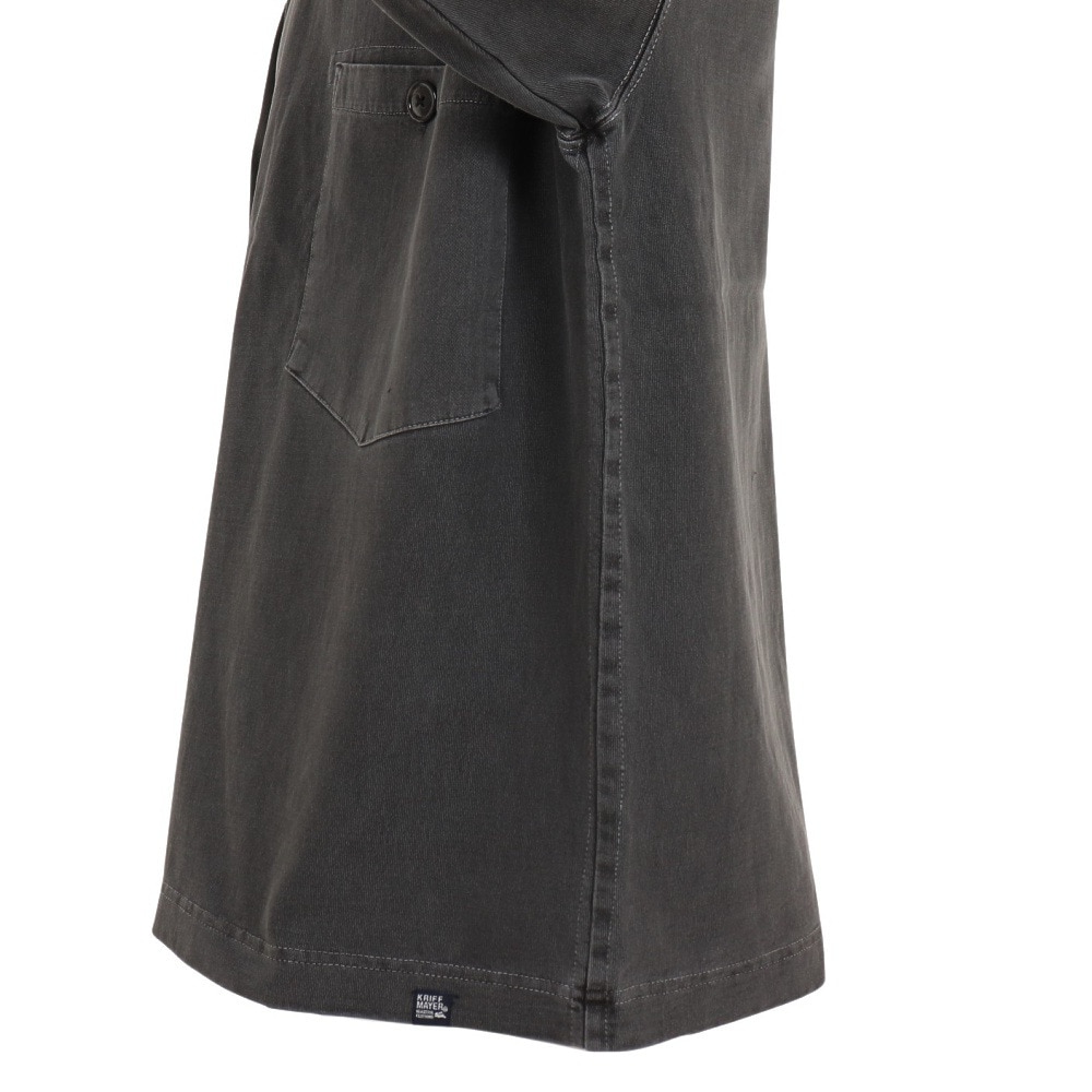 クリフメイヤー（KRIFF MAYER）（メンズ）長袖Tシャツ ロンT ピグメント 胸ポケットタフロンT 2233108-17:CHARCOAL チャコール 春 トップス モックネック 綿100