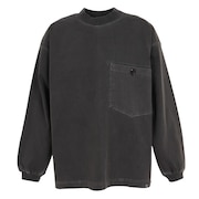 (メンズ)長袖Tシャツ ロンT ピグメント 胸ポケットタフロンT 2233108 春 トップス モックネック 綿100