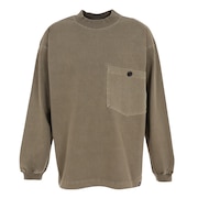 クリフメイヤー（KRIFF MAYER）（メンズ）長袖Tシャツ ロンT ピグメント 胸ポケットタフロンT 2233108-69:KHAKI カーキ 春 トップス モックネック 綿100