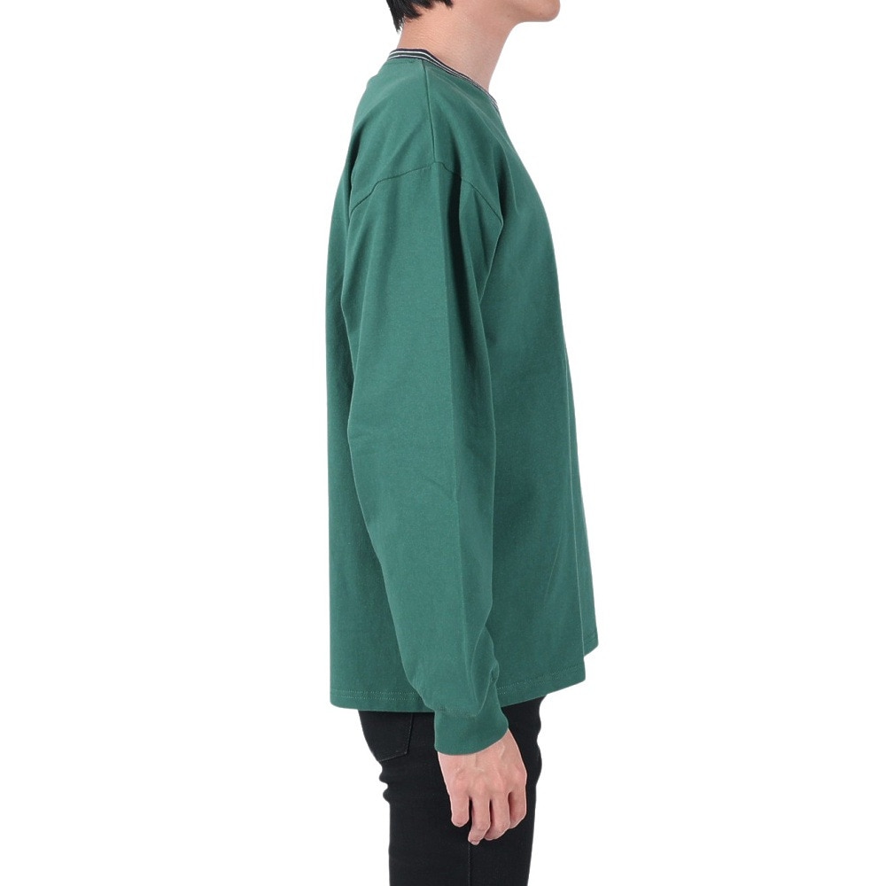 パワー・トゥ・ザ・ピープル（POWER TO THE PEOPLE）（メンズ）長袖 ロンT VINTAGEptリブ ロングTシャツ 3301023-52gRN グリーン トップス バックプリント 
