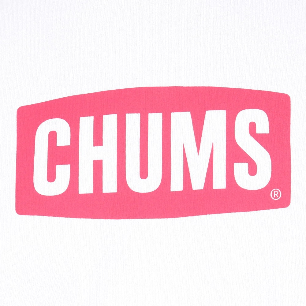 チャムス（CHUMS）（メンズ）高耐久 長袖Tシャツ ロンT ロゴロングスリーブTシャツ CH01-2273-W014 ホワイト 綿100 厚手