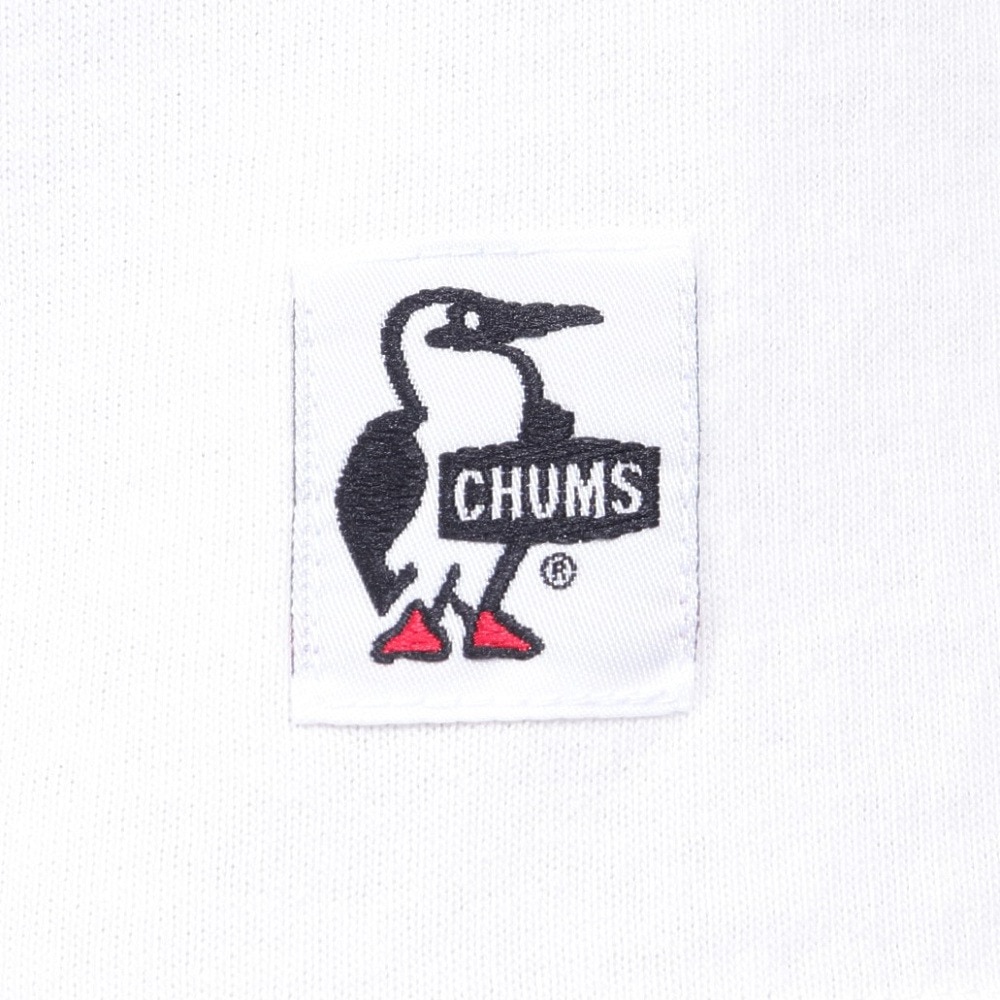 チャムス（CHUMS）（メンズ）高耐久 長袖Tシャツ ロンT ロゴロングスリーブTシャツ CH01-2273-W014 ホワイト 綿100 厚手