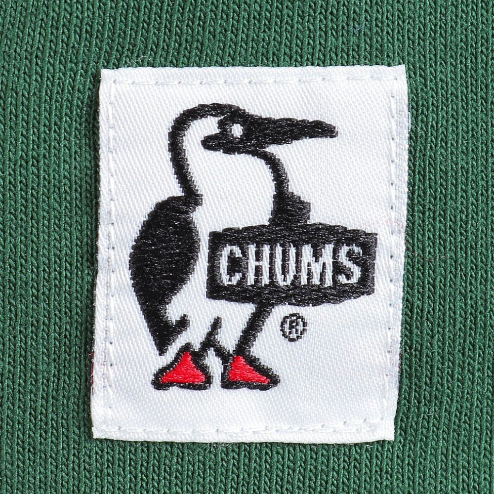 チャムス（CHUMS）（メンズ）長袖Tシャツ ロンT ブービーロゴTシャツ CH01-2275-M080 グリーン バックプリント 綿100