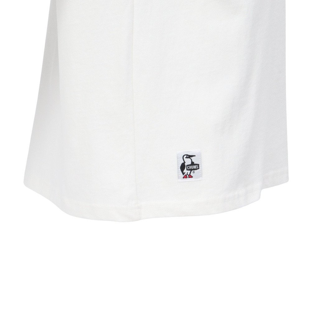チャムス（CHUMS）（メンズ）長袖Tシャツ ロンT ブービーロゴTシャツ CH01-2275-W001 ホワイト バックプリント 綿100